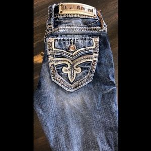 Size 24 “Priya” rock revival jeans